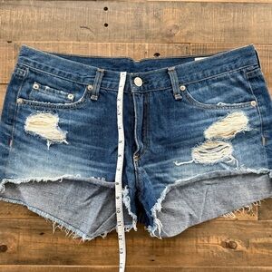 Rag & Bone Denim Distressed Y2K Women Shorts Size 30